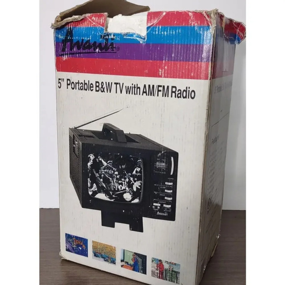 Avanti Portable TV AM FM Radio Combo with Box and Power Cable TVR-593 - Picture 10 of 11